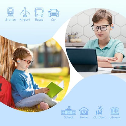 BANIGIPA Kids True Wireless Earbuds, Open Ear Headphones for Boy Girl Teen - color: Blue