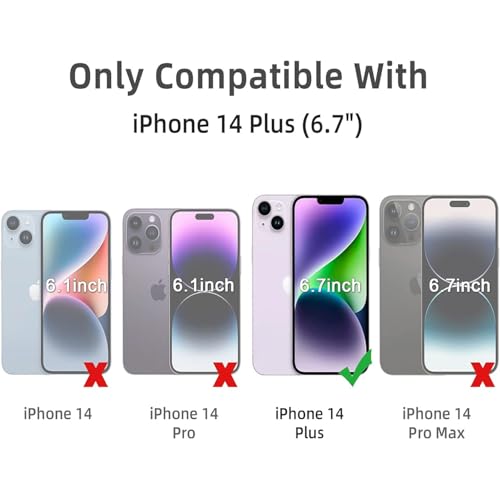 3 Pack Anti-Blue Light Screen Protector for iPhone 14 Plus - size: iPhone 14 Plus