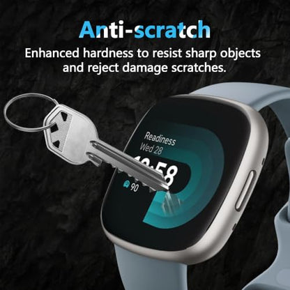3 Pack for Fitbit Versa 4/ Versa 3 Screen Protector, Non-Tempered Glass Flexible Protection, HD Clear Protective Film - size: for Fitbit Versa 4/ Versa 3