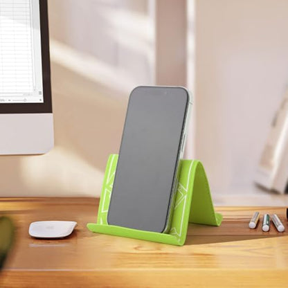 Airplane Phone Holder, Foldable Flexible Travel Phone Stand - color: Green