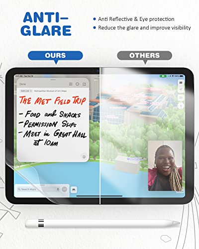 XIRON Paper Screen Protector for iPad A16 11th 2025 & 10th Generation 10.9" - size: 10.9"/11" 11th (A16)/10th Generation