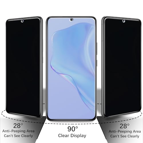 Pokolan Privacy Screen Protector for Samsung Galaxy S22 Tempered Glass Film - size: Galaxy S22