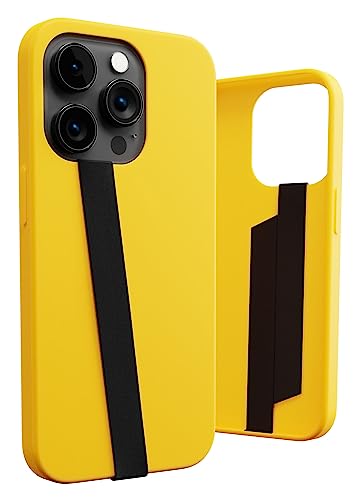 Phone Loops: Non-Elastic Phone Grip, Phone Strap, Phone Holder for Hand - Small, Light and Discreet Phone Loop Cell Phone Holder for Hand - Phone Finger Holder - color: Fabric: Midnight
