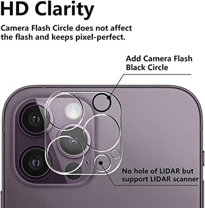 3PCS Rear Back Camera Lens Protector Tempered Glass for iPhone 14 Pro Max, iPhone 15 Pro Max - HD Clear Full Coverage Guard - color: for iPhone 14 pro/14 pro max/15 pro/15 pro max