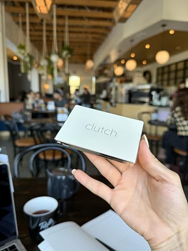 Clutch - Pro USB-C Portable Charger - Compatible with iPhone 15, 16, 17 & Android Devices - Power Bank Magnetic Battery - TSA Travel Approved - USB Rechargeable - Built-in Cable - 5000 mAh - 3.7oz - color: Ivory