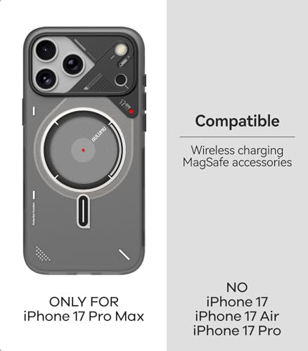 Aulumu A17 iPhone 17 Pro Max Magnetic Thermal Case | CoolHyper | with Camera Control | IMD Technology | Compatible with Magsafe | Touch Translucent White - color: Translucent White, size: iPhone 17 Pro Max