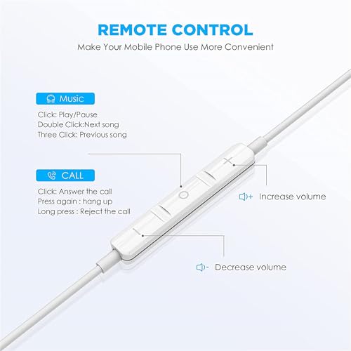 USB C Headphones for iPhone 17/16/15 Pro Max Plus Earbuds,Type C Earphones