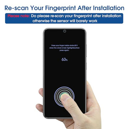 amFilm OneTouch for Samsung Galaxy S24 FE Screen Protector Tempered Glass - size: S24FE-6.7"