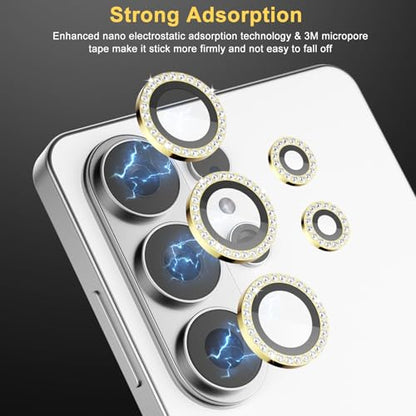 Camera Lens Protector for Samsung Galaxy S26 Ultra, Diamond Gold - color: Diamond Gold