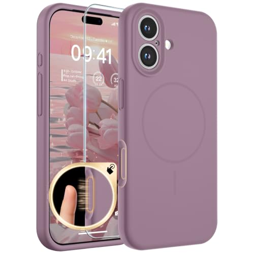 SUPFINE Silicone & Magnetic for iPhone 17 Case - color: Blackcurrant, size: iPhone 17