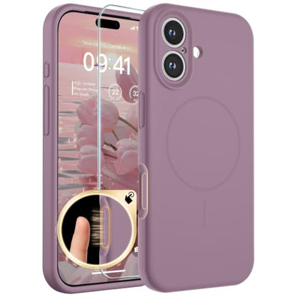 SUPFINE Silicone & Magnetic for iPhone 17 Case - color: Blackcurrant, size: iPhone 17