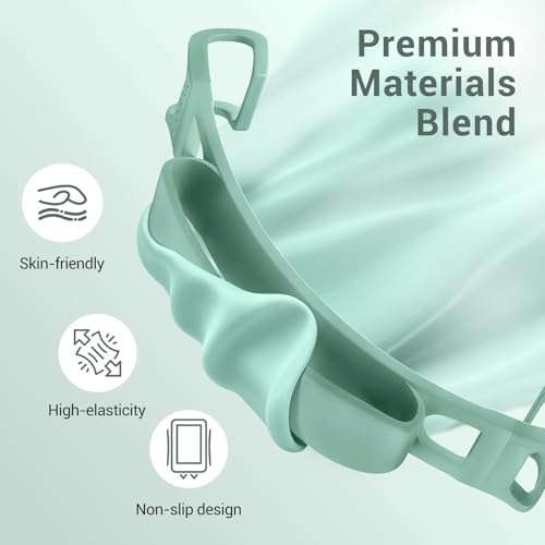 CoBak Secure Hand Strap for Ebook Reader, Lightweight, Elastic, Green - color: Green
