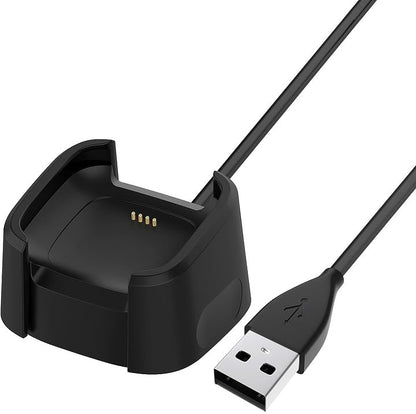 3.3Ft USB Charger Compatible with Fitbit Versa 2 Charger Dock Anti-Slip Replacement Smartwatch Charging Cable Stand(not for Fitbit Versa/Versa Lite)