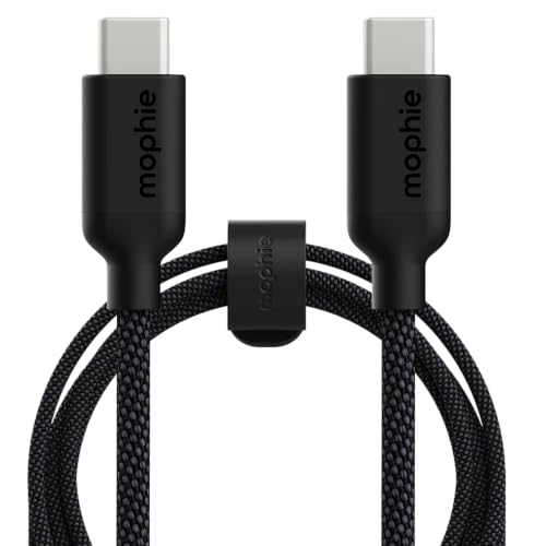mophie Charge Stream USB-C to USB-C 1m/3ft Cable - 60W Power Delivery - size: 3 feet, style: USB-C to USB-C