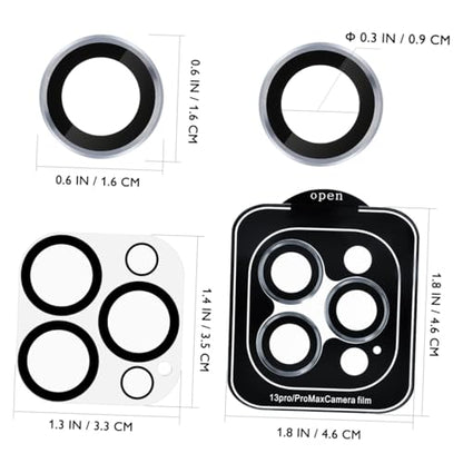 Hemoton 3sets Anti-scratch Rear Lens Covers with Easy Installation for Pro High Transparency Camera Lens Protector with Night Circle for Maximum Protection