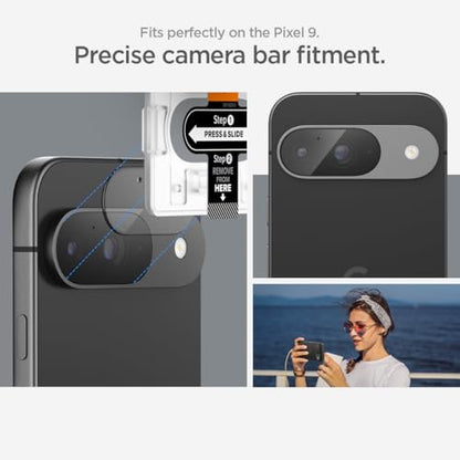Spigen Glas.tR EZ FIT Optik Camera Lens Protector for Pixel 9 - size: Pixel 9