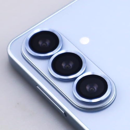 for Samsung Galaxy S26 / S26 Plus Camera Lens Protector Metal Ring Tempered Glass Lens Cover Accessories (Sky Blue) - color: Sky Blue