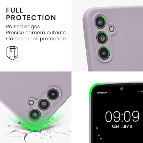 kwmobile Case Compatible with Samsung Galaxy A54 5G Case - Protective Slim TPU Phone Cover - Soft Matte Finish - Lavender - color: lavender, size: Galaxy A54 5G