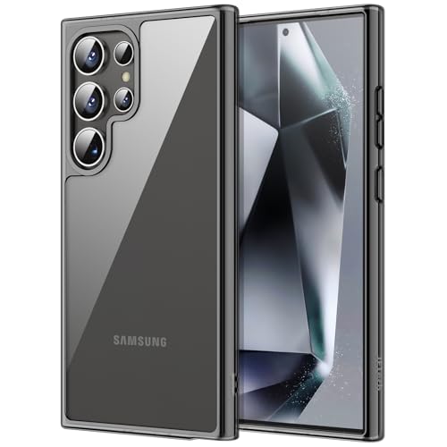 JETech Case for Samsung Galaxy S24 Ultra 5G, Non-Yellowing Shockproof Bumper Protective Phone Cover, Anti-Scratch Hard PC Back (Black) - color: Black, size: Galaxy S24 Ultra