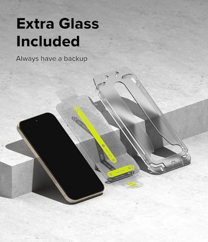 Ringke for Google Pixel 10/10 Pro Screen Protector [Easy Slide, 2 Pack] | Easy Installation with Alignment Tool, Case Friendly Premium 9H Hardness Tempered Glass - size: Pixel 10 / 10 Pro