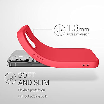 kwmobile Case Compatible with Apple iPhone 12 / iPhone 12 Pro Case - Soft Slim Protective TPU Silicone Cover - Awesome Pink - color: Awesome Pink