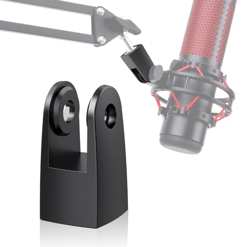Youshares Quadcast Mount Adapter for HyperX Microphone, Replacement Adapter for Boom Arm - color: 02_Black