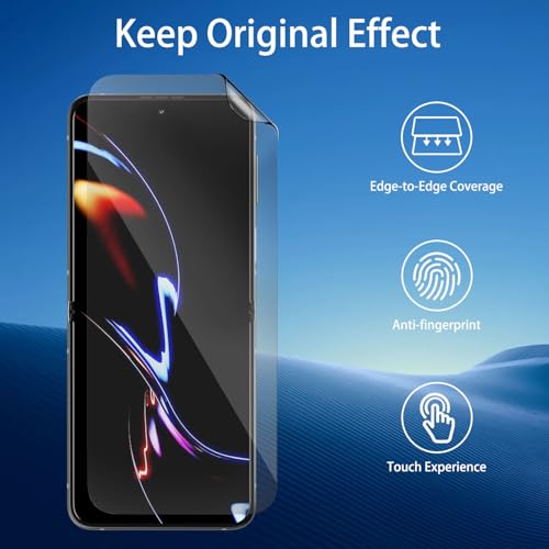 3 Pack for Samsung Galaxy Z Flip7 Privacy Screen Protectors - size: 3 Pack Privacy Films for Galaxy Z Flip7