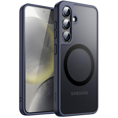 JETech Magnetic Case for Samsung Galaxy S24, Deep Blue - color: Deep Blue, size: Galaxy S24