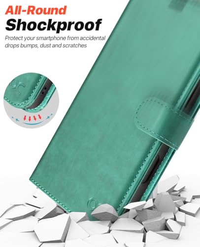 OCASE for iPhone Air Detachable Wallet Case with Card Holder, 2 in 1 PU Leather Flip Folio with RFID Blocking Stand Wrist Strap Shockproof Phone Cover 6.5 Inch 2025, Green - color: Green, size: iPhone Air