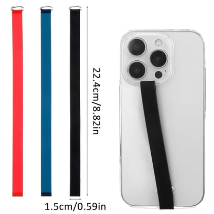 Mabor 3Pcs Reusable Silicone Phone Strap Grip Holder
