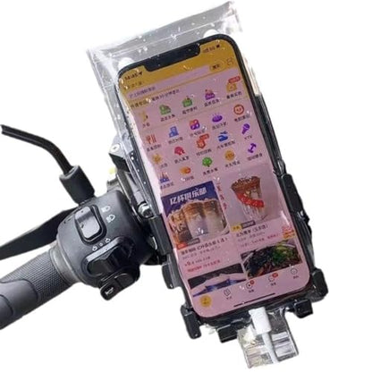 10PCS Motorcycle Phone Waterproof Bag - Clear Handlebar Cell Phone Case | Waterproof Phone Holder for Bikes | Touchscreen Phone Pouch