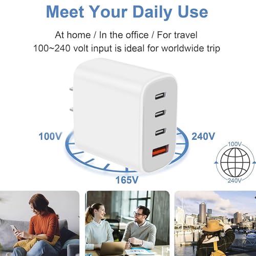 USB-C Charger Block,Wall Charger Block with C to C Cable - size: 2-Pack