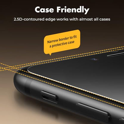 UNBREAKcable 3-Pack Screen Protector for iPhone SE 2022/SE 2020, iPhone 8/7 | Shatterproof Tempered Glass, Easy Installation, 9H Hardness, 99.99% HD Clear, Bubble-Free, Anti-Fingerprint, Case Friendly - size: iPhone 7/8/SE