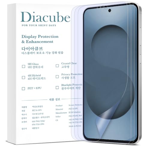 3-Pack Anti-Blue Light Matte Screen Protector For Samsung Galaxy S25 FE [Support Fingerprint Unlock] Anti-Glare, Anti-Fingerprint [Eye Protection] Bubble-Free Installation with Alignment Jig - size: Galaxy S25 FE