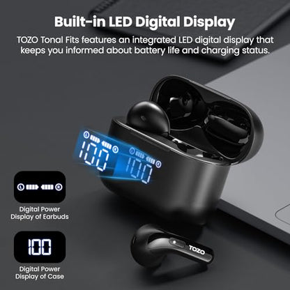 TOZO T21 Wireless Earbuds Bluetooth 5.3 in Ear Headphones Stereo Sound