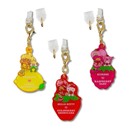 Sonix x Sanrio x Strawberry Shortcake Dust Plugs - USB C + Lightning Compatible - Character Charging Port Charms (3 Pack) - Strawberry, Lemon, Raspberry - color: Sanrio x Strawberry Shortcake - Strawberry, Lemon, Raspberry