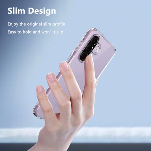 for Samsung Galaxy A27 5G Clear Case with 2 Pack Built-in Screen Protector,Shockproof Soft TPU Bumper and Hard PC Back Phone Case,Anti-Scratch,Drop Protection,Slim Fit Cover Case - color: Samsung A27