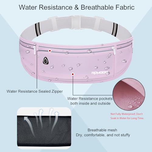 Running Fanny Pack for Women, Slim Running Belts for Men, Purple - color: 05-Purple