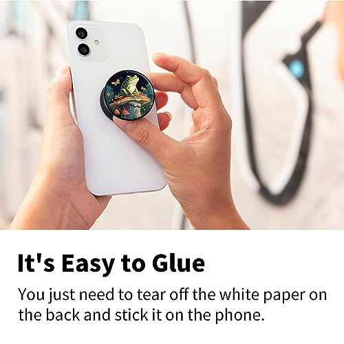 [2 Pack] Cell Phone Grip with Expanding Kickstand, Mushroom Frog - color: Mushroom Frog