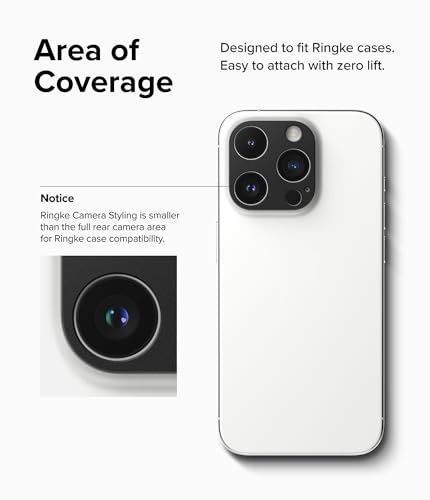 Ringke for iPhone 15 Pro Max / 15 Pro Camera Lens Protector - size: iPhone 15 Pro & 15 Pro Max