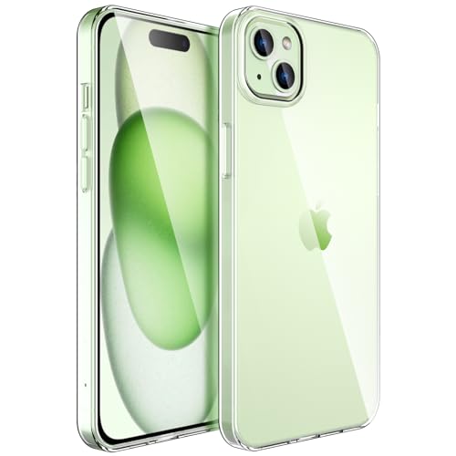 Silicone Clear iPhone 15 Plus Case,Ultra Thin with Comfort Grip | Soft Slim-Fit TPU iPhone 15 Plus Phone Cover,Non-Slip,Shockproof Protection,Scrath-Resistant - size: iPhone 15 Plus case