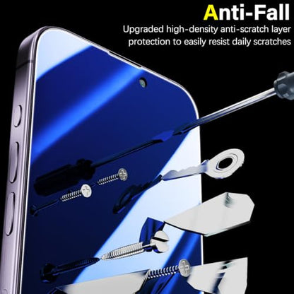 Gradient Colorful Privacy Screen Protector for iPhone 14 Pro Max - color: Blue-iPhone 14 Pro Max