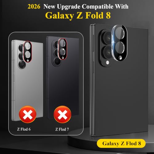 4 Pack Camera Lens Screen Protector Compatible with Samsung Galaxy Z Flod 8 - size: Z Fold 8