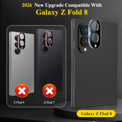 4 Pack Camera Lens Screen Protector Compatible with Samsung Galaxy Z Flod 8 - size: Z Fold 8