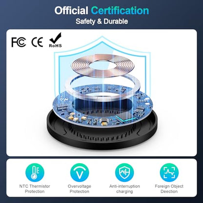 Samsung S25 Wireless Android Charger Fast Charging Pad for Samsung S26 S25