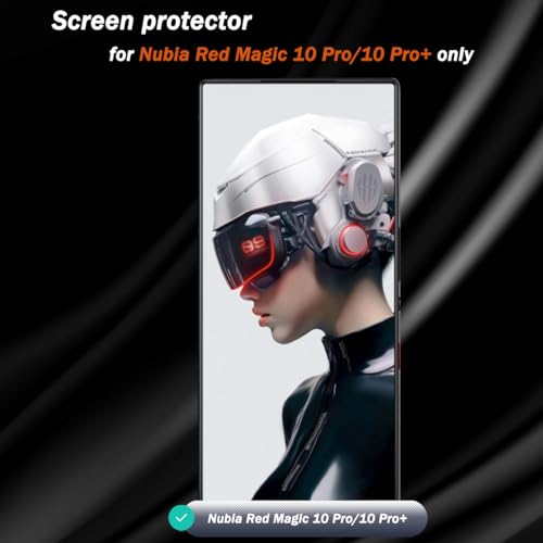 3+2 Pack Tempered Glass for Nubia Red Magic 10 Pro/10 Pro+ Screen Protector with Camera Lens Protector, 9H Hardness, HD Clear Film, Screen Protector for Nubia Red Magic 10 Pro/10 Pro+ - size: for Nubia Red Magic 10 Pro/10 Pro+ Glass