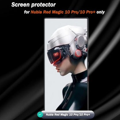 3+2 Pack Tempered Glass for Nubia Red Magic 10 Pro/10 Pro+ Screen Protector with Camera Lens Protector, 9H Hardness, HD Clear Film, Screen Protector for Nubia Red Magic 10 Pro/10 Pro+ - size: for Nubia Red Magic 10 Pro/10 Pro+ Glass