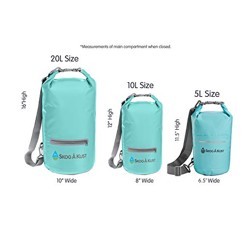 Skog Å Kust DrySak Roll Top Waterproof Bag, 5, 10 & 20 Liter - color: Mint, size: 5 Liter
