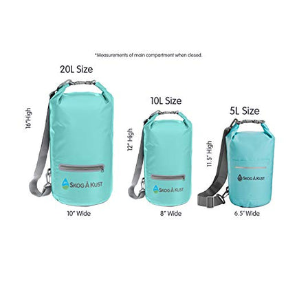 Skog Å Kust DrySak Roll Top Waterproof Bag, 5, 10 & 20 Liter - color: Mint, size: 5 Liter