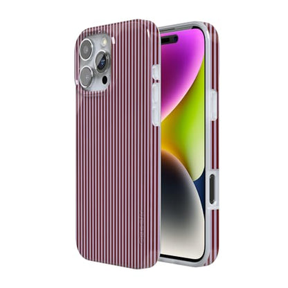 Casely iPhone 16 Pro Case | Stripes and the City | Tiny Pinstripe | Compatible with MagSafe | Classic Ultra Slim Design - color: Stripes and the City | Tiny Pinstripe, size: Iphone 16 Pro
